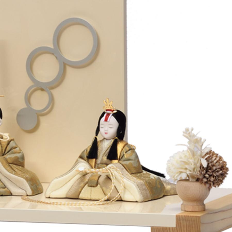 雛人形　木目込み　親王飾り 雛人形 木目込み 親王平飾り 一秀 桃山雛 16号 桜刺繍 hn266