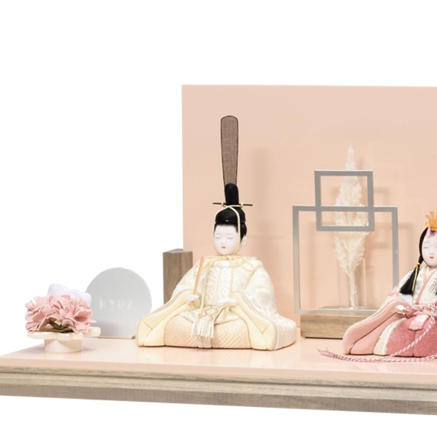 一秀 雛人形 コンパクト 木目込み 親王飾り 17号 B-15-7 B-16-7 : 祭