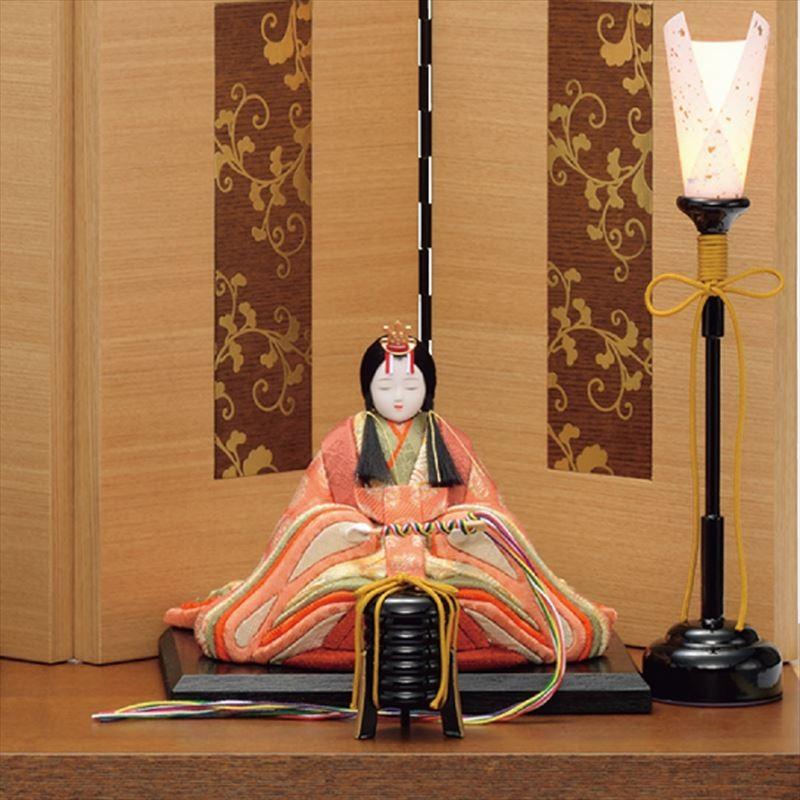 一秀 雛人形 コンパクト 木目込み 親王飾り スタイリッシュ B-117 : 祭