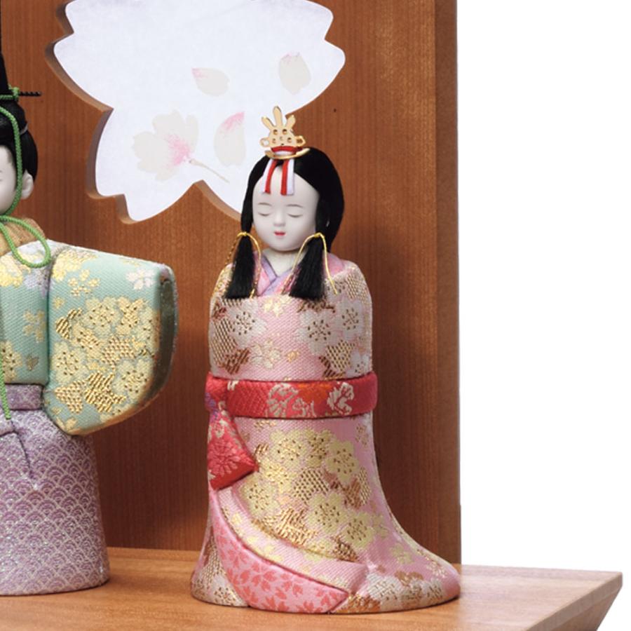 一秀 雛人形 コンパクト 木目込み 親王飾り 神雛0号 C-145-7 : 祭