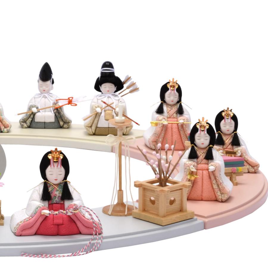一秀 雛人形 木目込み人形 十五人飾り HINA D-11-8 : 祭・人形の森景