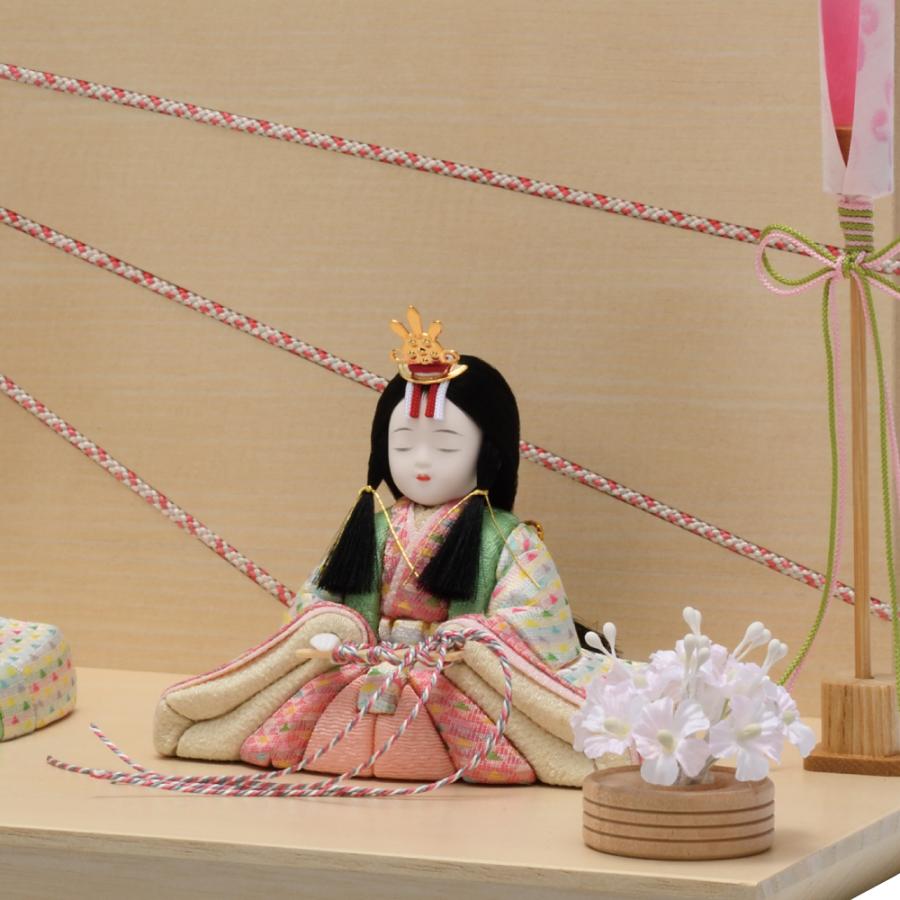 一秀 雛人形 コンパクト 木目込み 親王飾り 桃山雛0号 H-3-6 : 祭