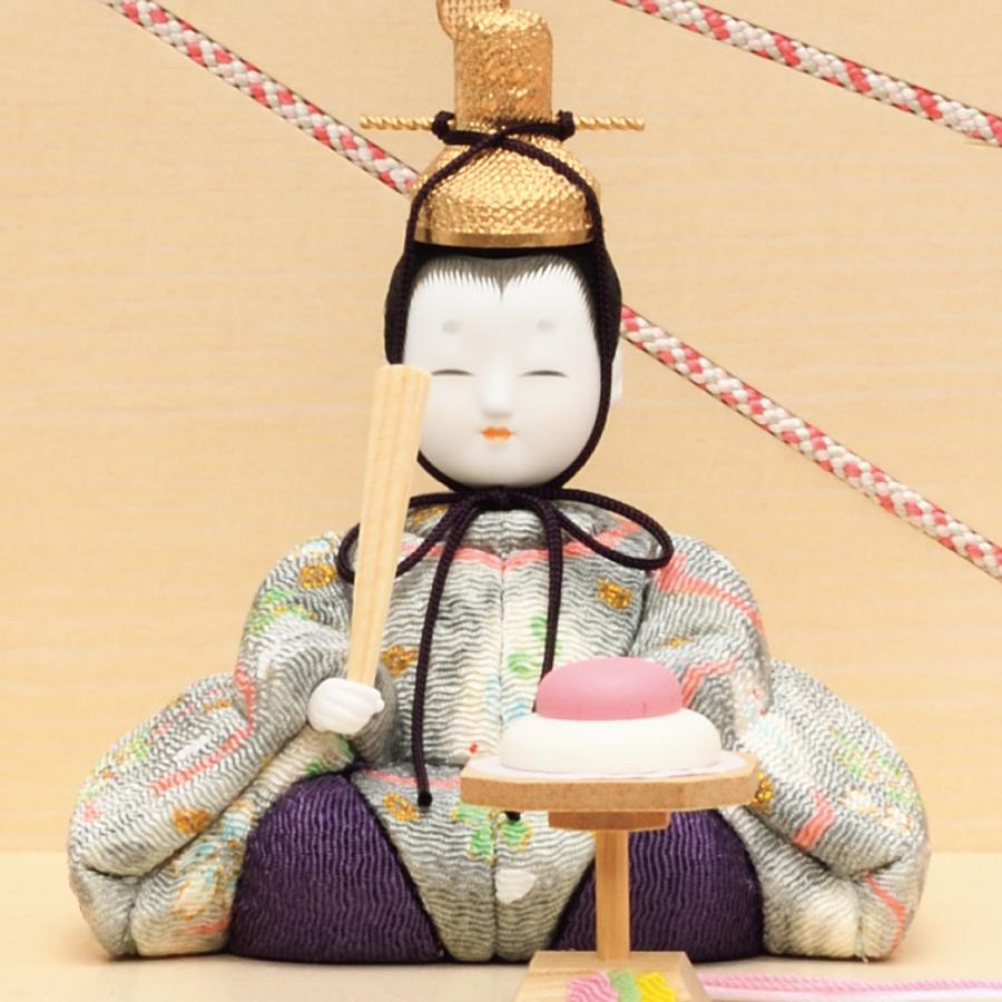 一秀 雛人形 コンパクト 木目込み 親王飾り 桃山雛0号 H-5-6 : 祭