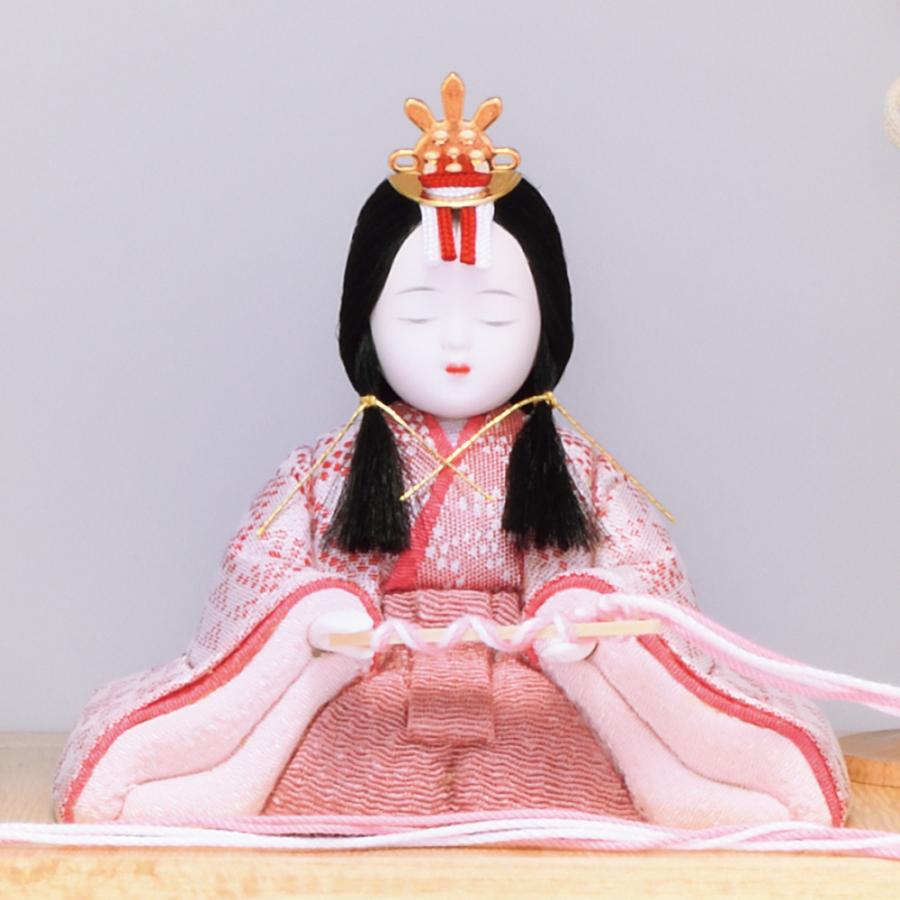一秀 雛人形 コンパクト 木目込み 親王飾り 桃山雛0号 H-7-6 : 祭