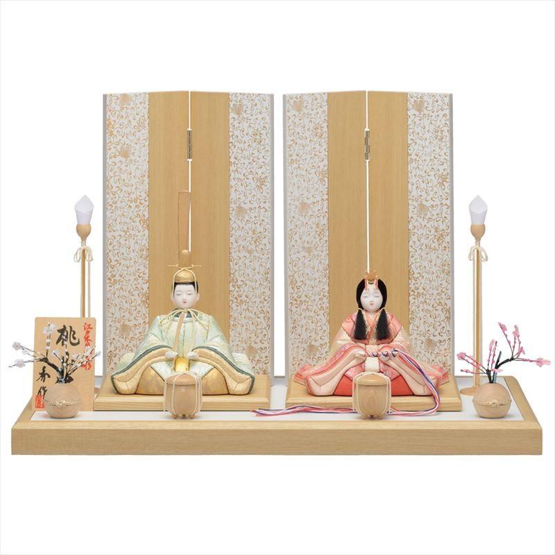 雛人形 一秀 コンパクト 木目込み 親王飾り H-21