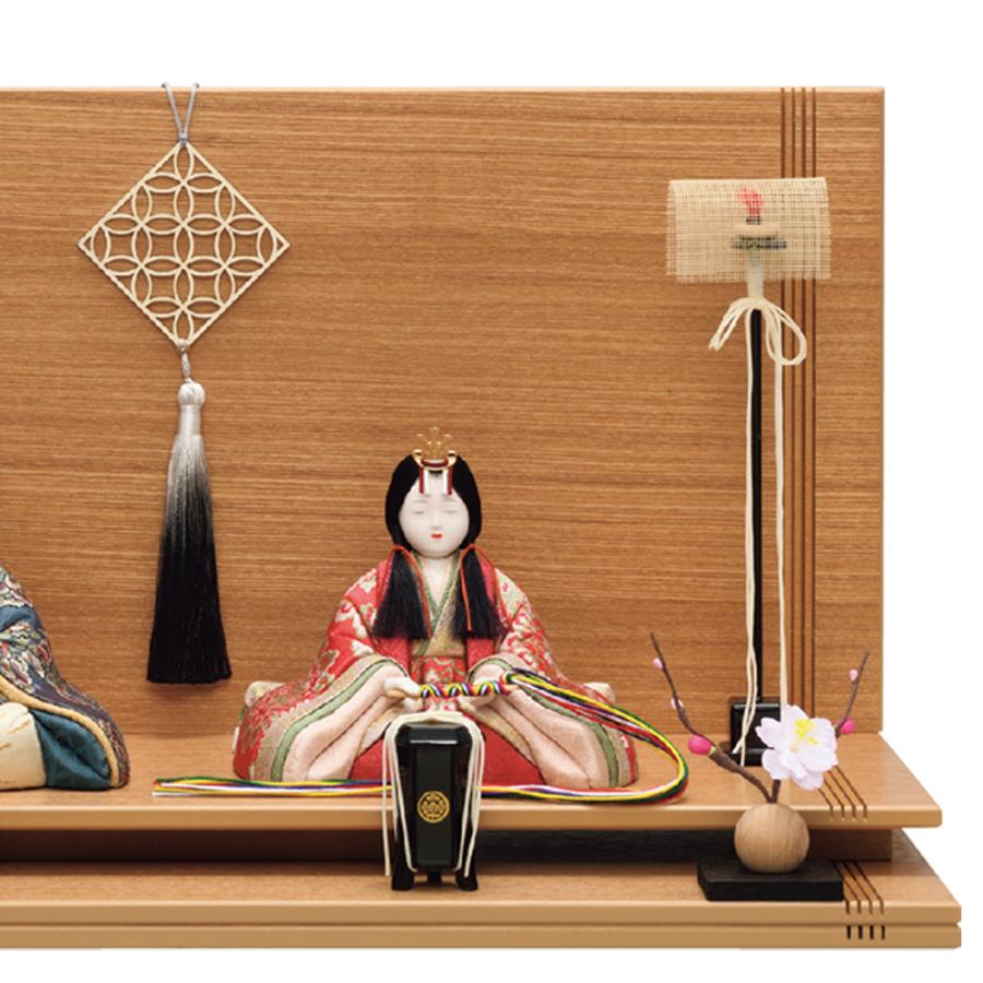 一秀 雛人形 コンパクト 木目込み 親王飾り 優香雛 伝統的工芸産業品 H