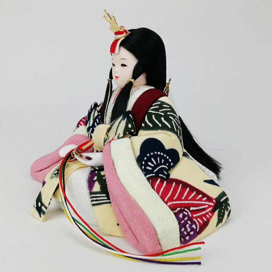 雛人形 ゆうき作 木目込み人形 kiki style 蓬莱 親王飾り ウォルナット