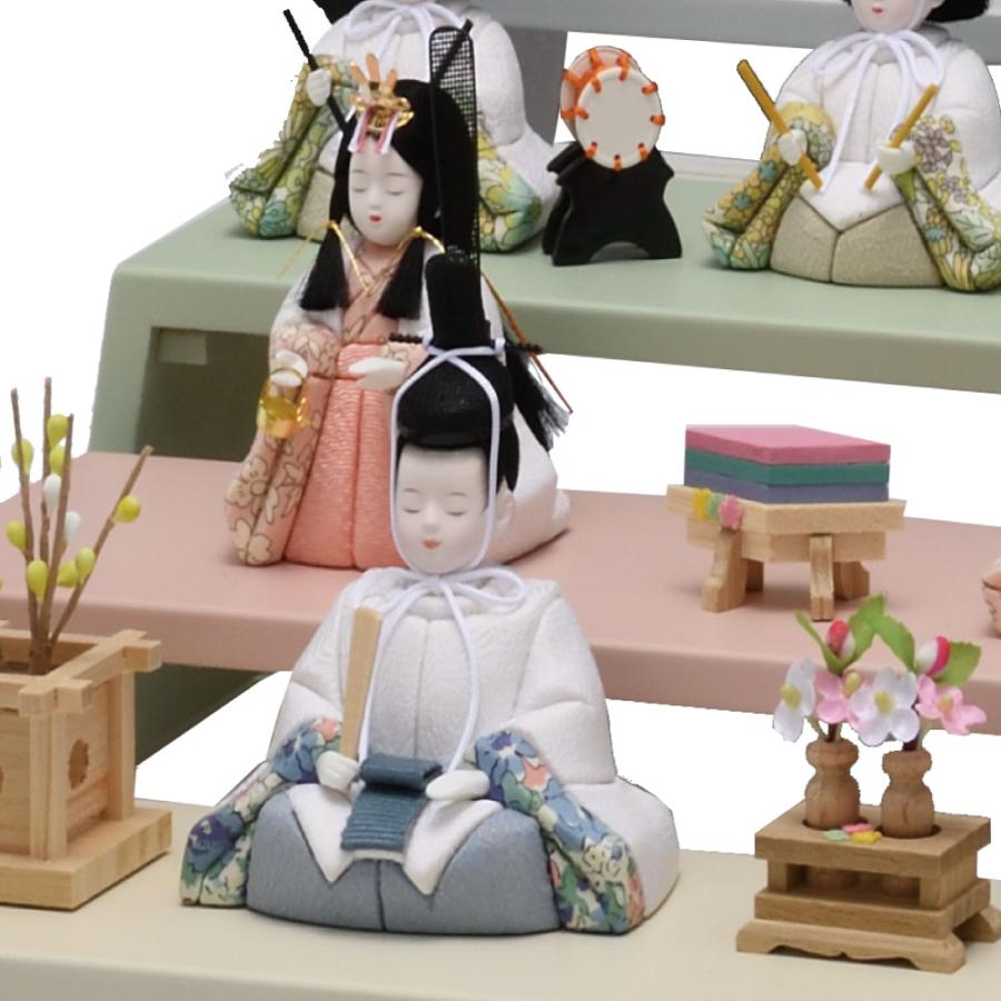 一秀 雛人形 木目込み人形 十五人飾り HINA 四段飾り D-12-8 12号 : 祭