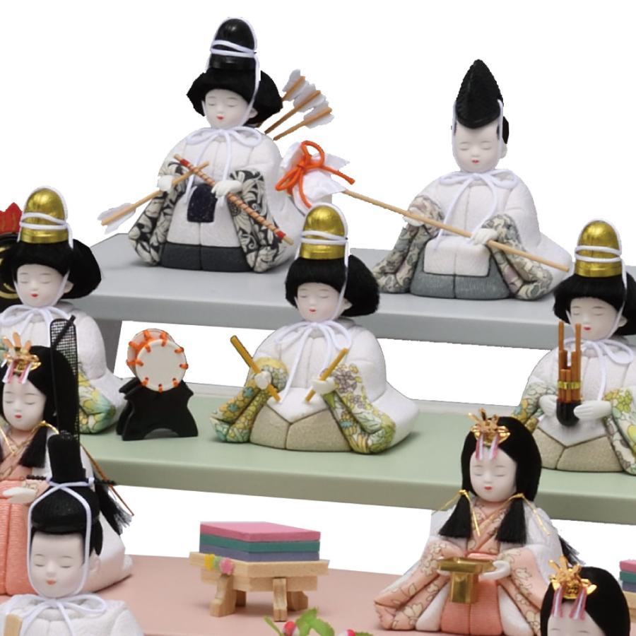 一秀 雛人形 木目込み人形 十五人飾り HINA 四段飾り D-12-8 12号 : 祭