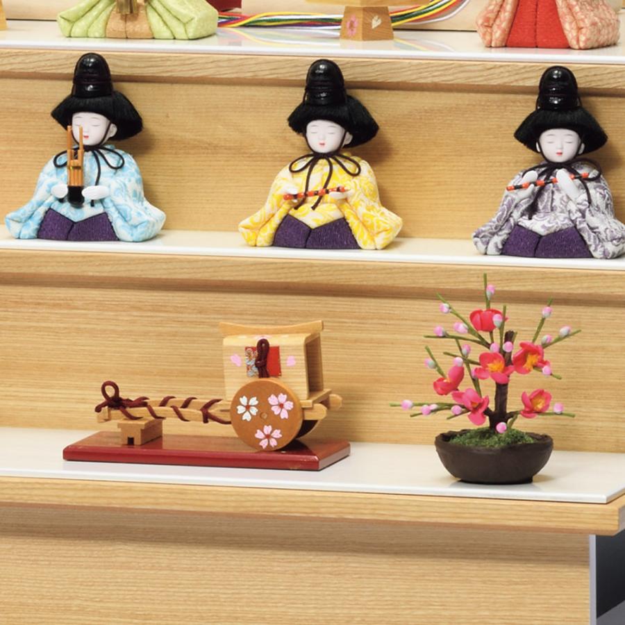 一秀 雛人形 コンパクト 木目込み 三段飾り 十人飾り K-8-7 : 祭・人形