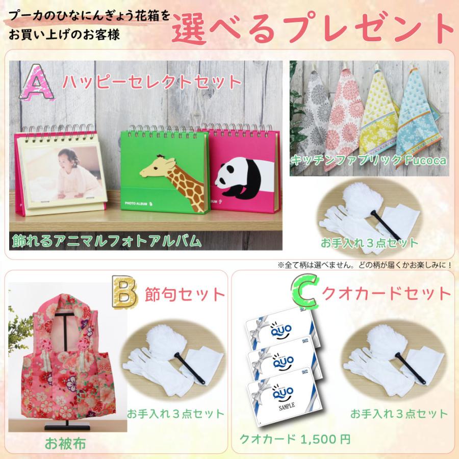 徳永鯉 プーカのひなにんぎょう 花箱 雛人形 収納飾り コンパクト ミニ