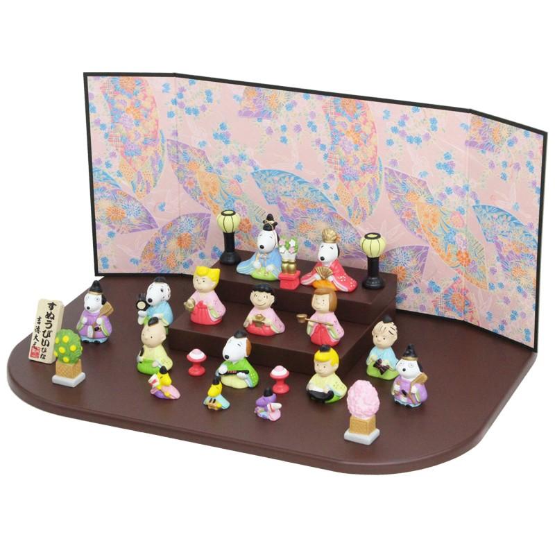 スヌーピー 雛人形 段飾り 15人飾り ピーナッツ コンパクト ひな人形 ミニチュア 吉徳 森景 ヤフーショップ 通販 Yahoo ショッピング