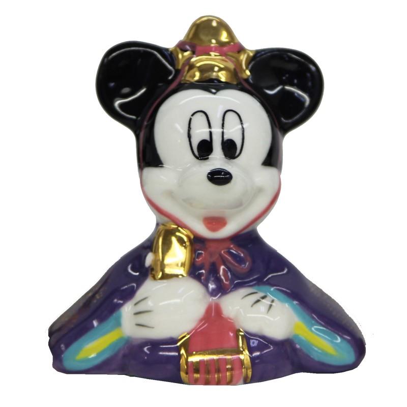 Disney 雛人形 ミッキー ミニー ディズニー ぼんぼり付 磁器製