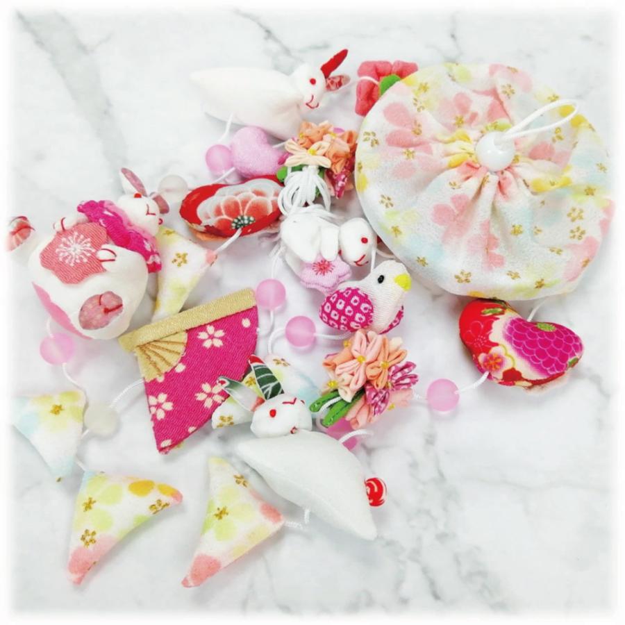 久月 【完売】久月 つるし雛 つるし飾り さげもん 雛人形 ミルクピンク