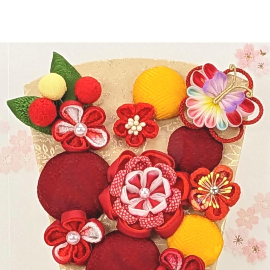 羽子板 お祝い 初正月 花づくし 赤 9号 ケース飾り アクリルケース舞桜