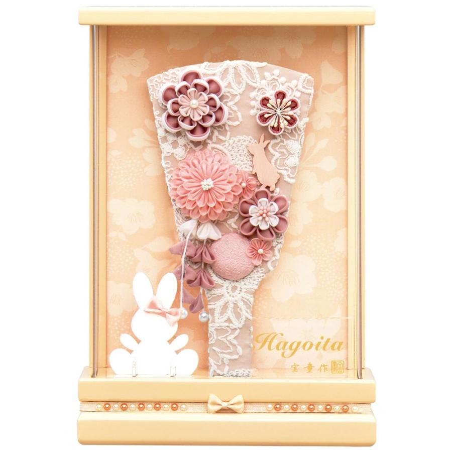 羽子板 ケース飾り アクリルケース凛 桜オレンジ 7号 うらら 7号