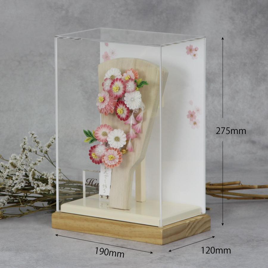 宝童作 羽子板 お祝い 初正月 みうかんざし 7号 ケース飾り アクリル