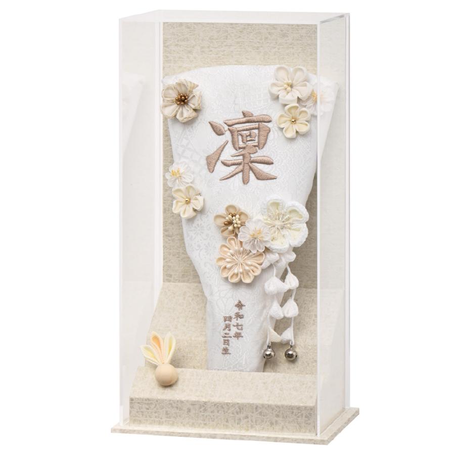 宝童作 羽子板 お祝い 初正月 アクリルケース あやか 白金 7号 名入れ