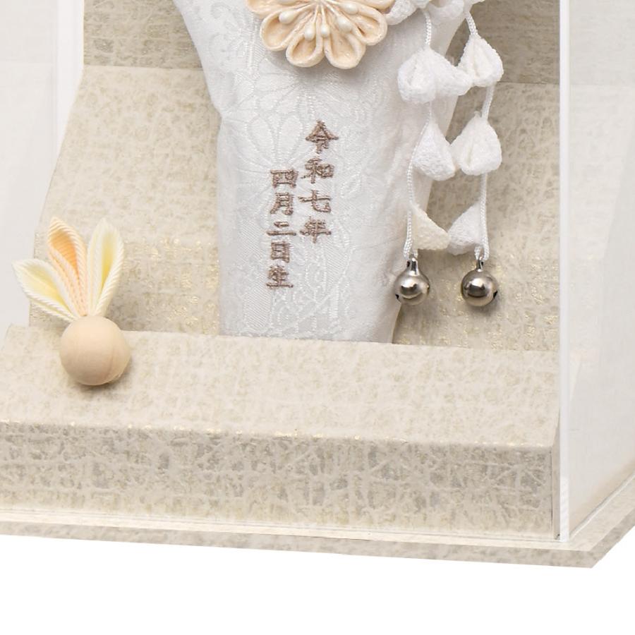 宝童作 羽子板 お祝い 初正月 アクリルケース あやか 白金 7号 名入れ