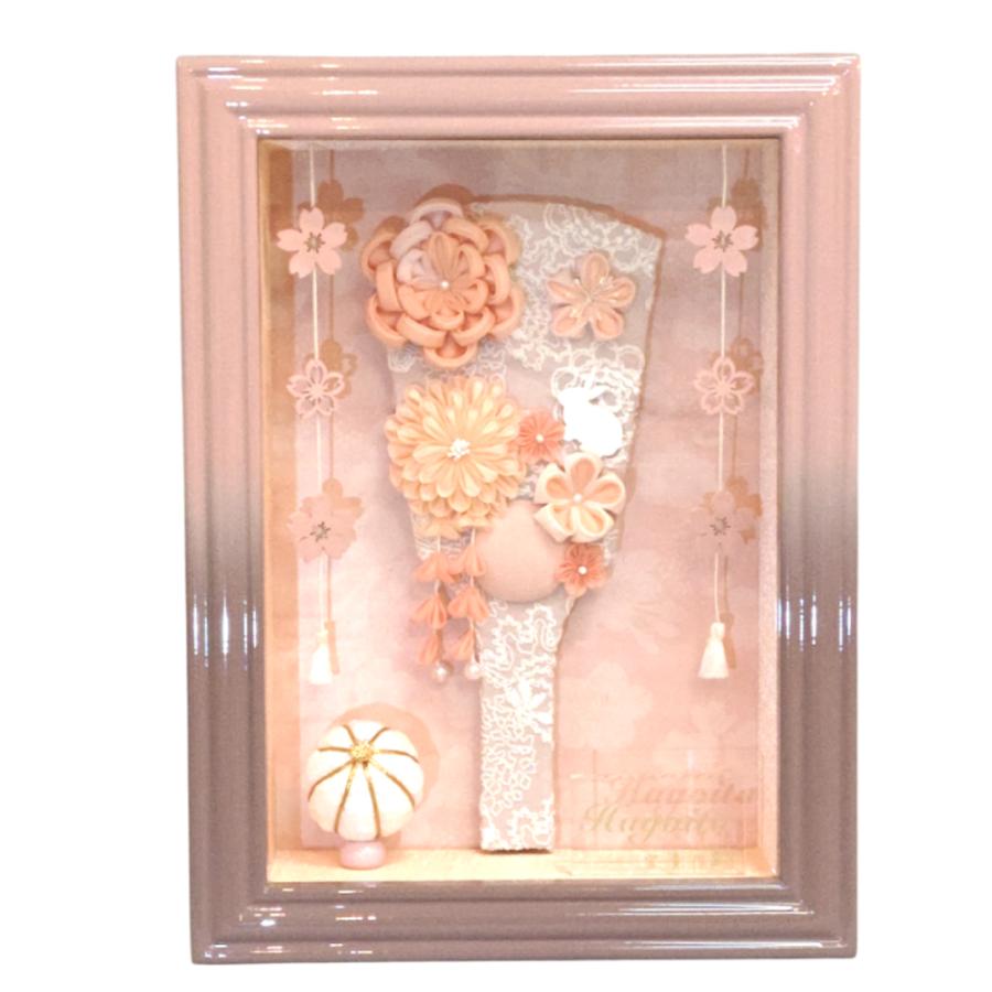 宝童作 羽子板 お祝い 初正月 額入り羽子板 ガラスケース飾り 9号 幸彩