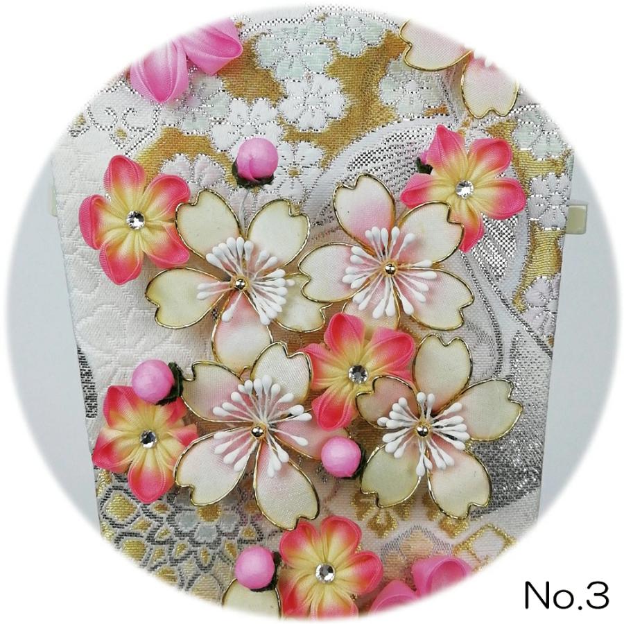 平安豊久 羽子板 お祝い 初正月 つまみ細工羽子板 8号 白金襴地 白