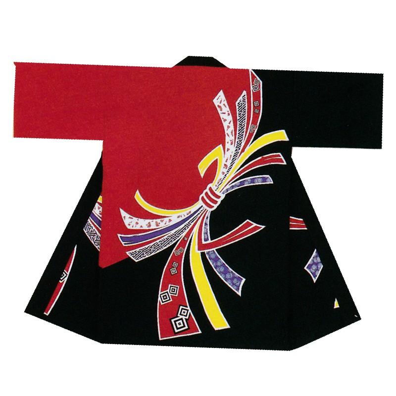 長袢天 赤/黒 のしめ(熨斗) B9013<br>