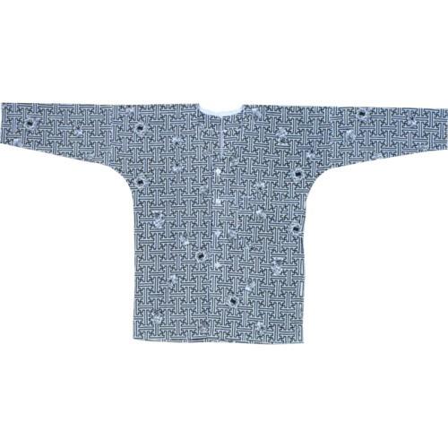 ブランド登録なし - 鯉口ティーシャツ 注染本染 ゆかた地 まとい 白地に紺 Ｍ・Ｌ・LL B663 キッチン、日用品、文具-祭り用衣類