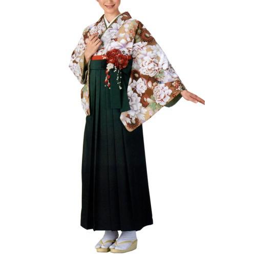 【お祭り用品】【女性用】袴 ボカシ無地 緑・ワイン・紫 S-LL C65441-65443