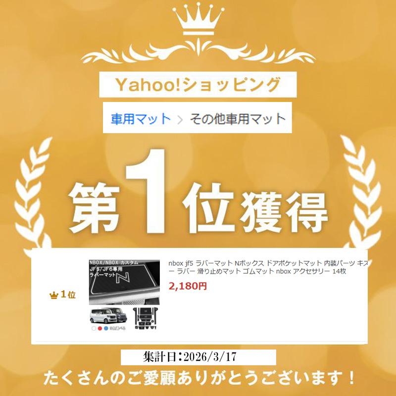 nbox jf5 ラバーマット Nボックス ドアポケットマット 内装パーツ キズ