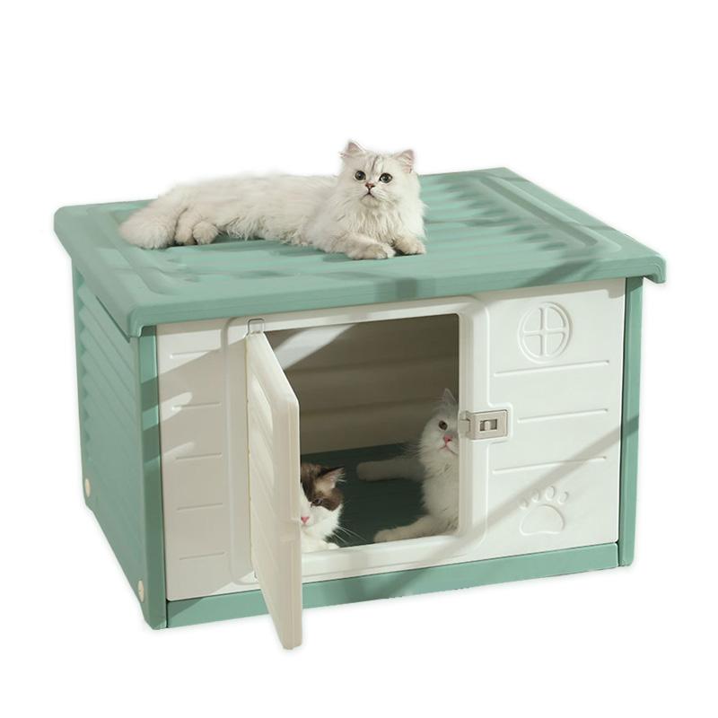 ペットハウス 屋外 冷房 猫ハウス キャットハウス ドア付き ペットハウス 屋外 冷房 猫ハウス キャットハウス ドア付き
