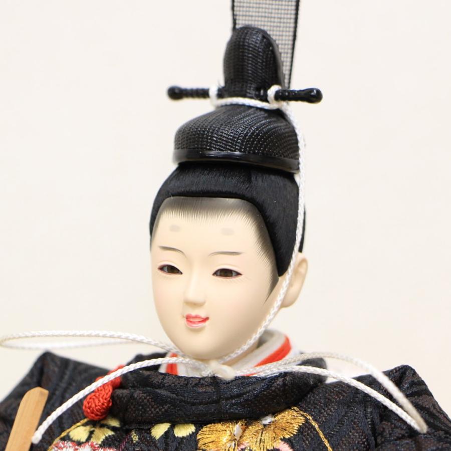 雛人形セット 2体 扇子付き オルゴール付 親王飾 京雅吉兆 雛人形 ひな人形 ケース飾り オルゴール付 コンパクト 親王