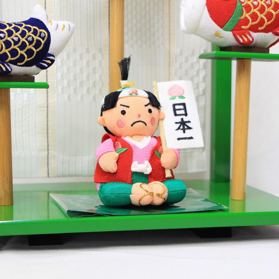 五月人形 お祝い 端午の節句 おしゃれ 室内鯉のぼり 室内鯉幟 桃太郎付きの画像