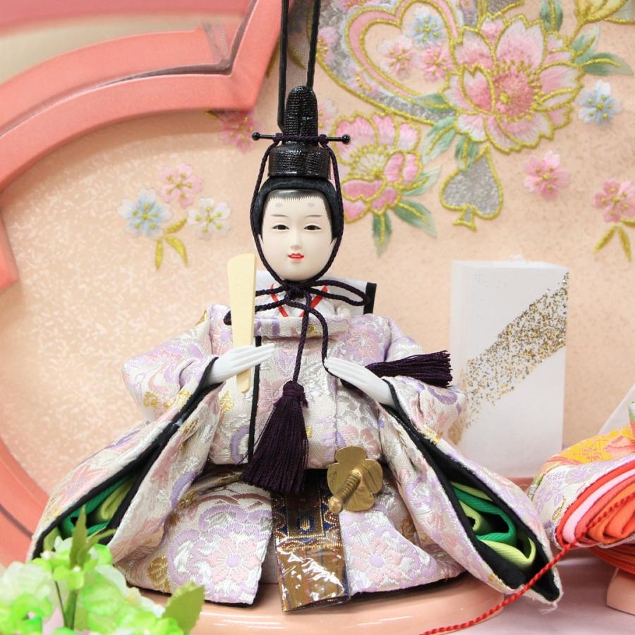 雛人形 コンパクト おしゃれ 桜花 桜型アクリルケース 芥子サイズ