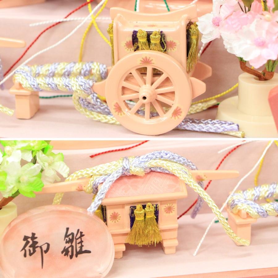 雛人形 コンパクト おしゃれ 桜花 桜型アクリルケース 芥子サイズ