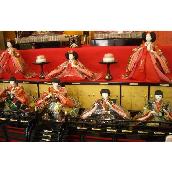 【訳あり品】 雛人形 120歓喜雛正絹本金（15人御所庭ひな人形7段飾り） 【KU3123075735】(111778円)