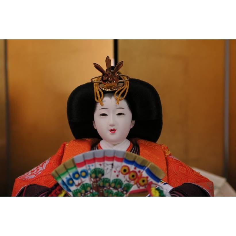 雛人形 桂甫作京雛十番有職紫衣裳親王42a22三段飾りの画像