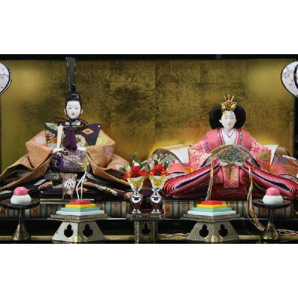 【売り切りお値下げ】 90平安天鳳作京八番有職雛（黒塗り平飾り） 【2666535043】(95438円)