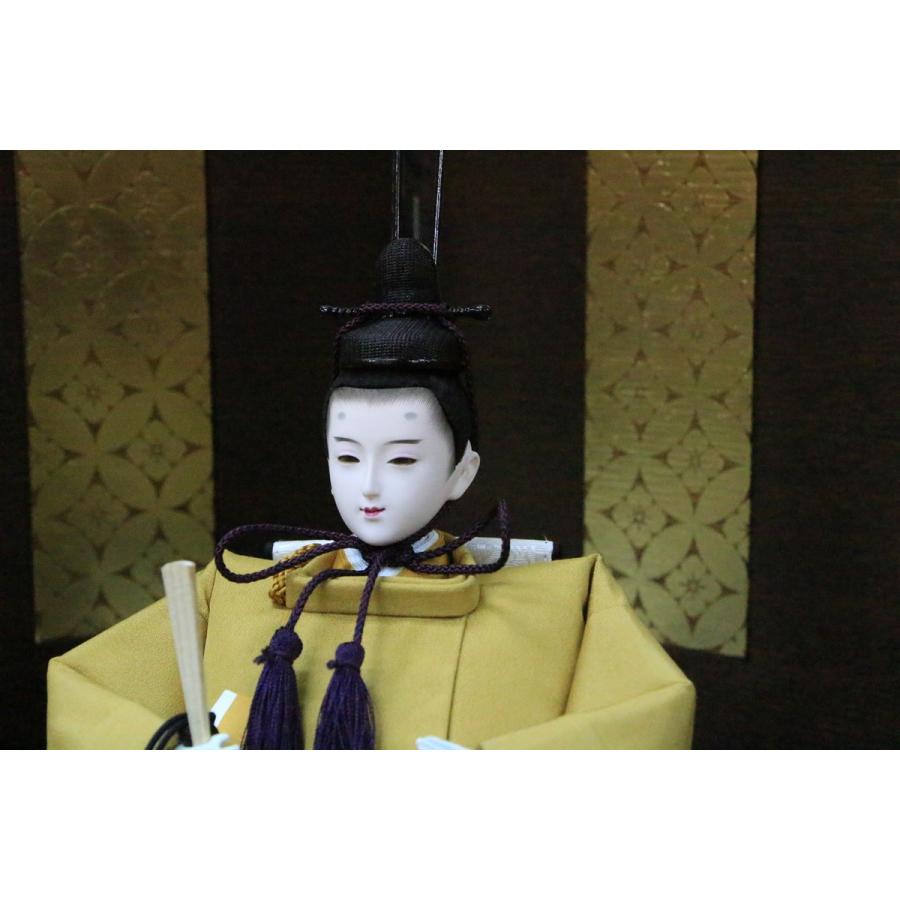 雛人形 歓喜雛 人形の盛繁 監修 平安春峰 京芥子手染め無垢黄金