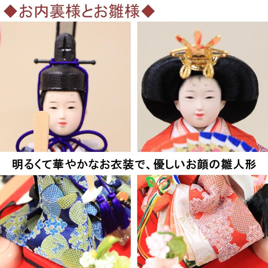 雛人形 コンパクト おしゃれ ケース飾り ピンクアクリルケース 柳 ...
