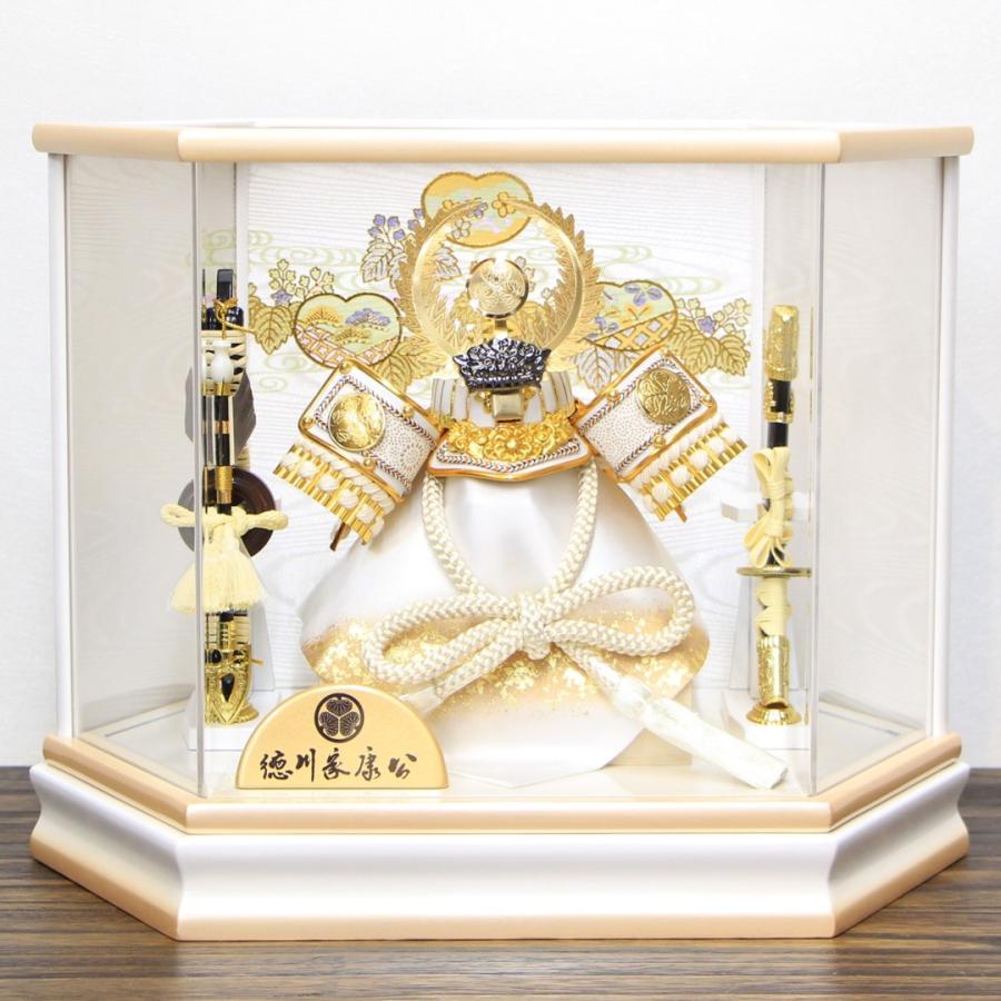 新品‼︎五月人形　端午の節句　お祝　 徳川家康　コンパクト　軽量　お祝い 五月人形 こどもの日 端午の節句 ケース飾り 徳川家康公 白金六角