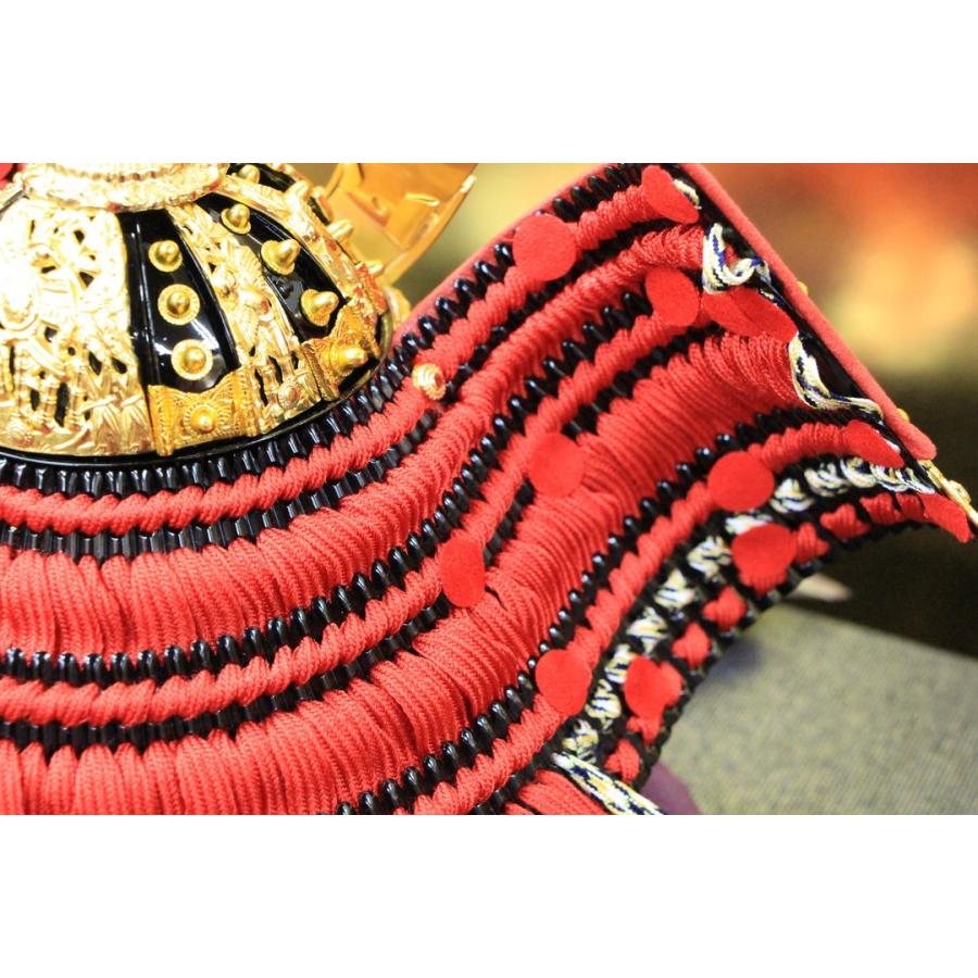 【クーポン】 五月人形 おしゃれ 日本一豪華 国宝模写 12号 竹雀兜 黒小札 正絹忍び緒 平飾りセット 【2249166189】(80500円)