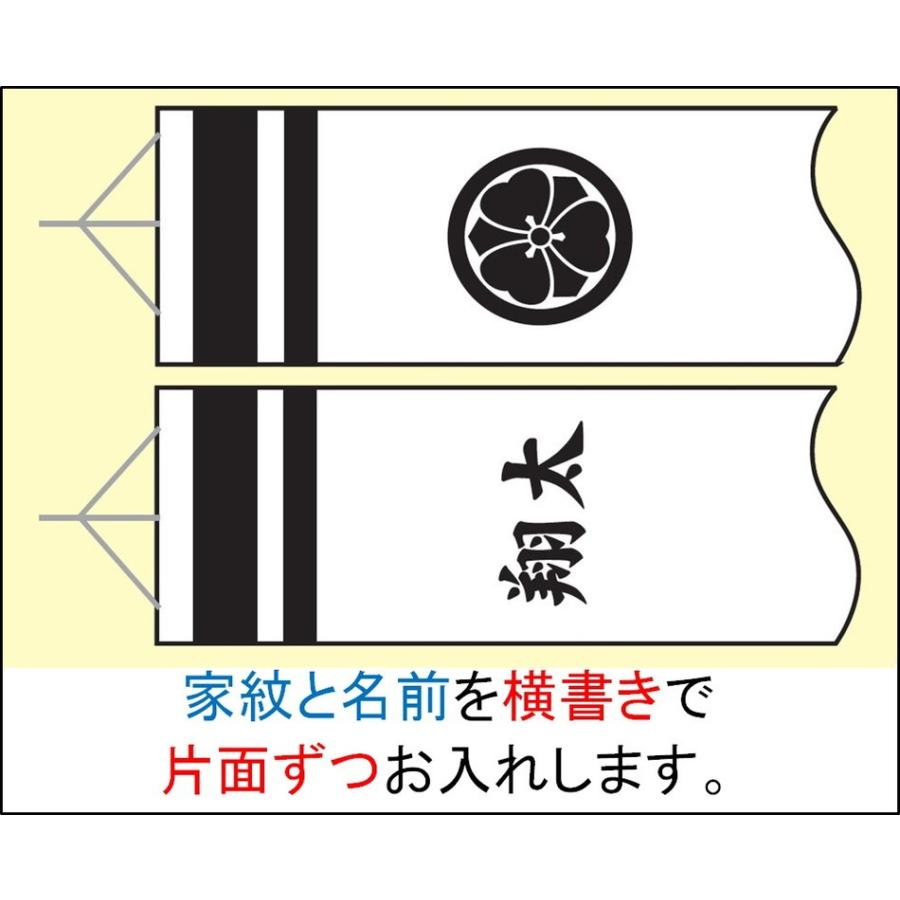 鯉のぼり専用家紋・名まえ入れ 家紋と名まえ（横書き）片面ずつ【単品買いもとめる不可】 五月あやつり人形 端午の節句 こどもの日 こい旗国 鯉のぼり-ベビー、キッズ、マタニティ