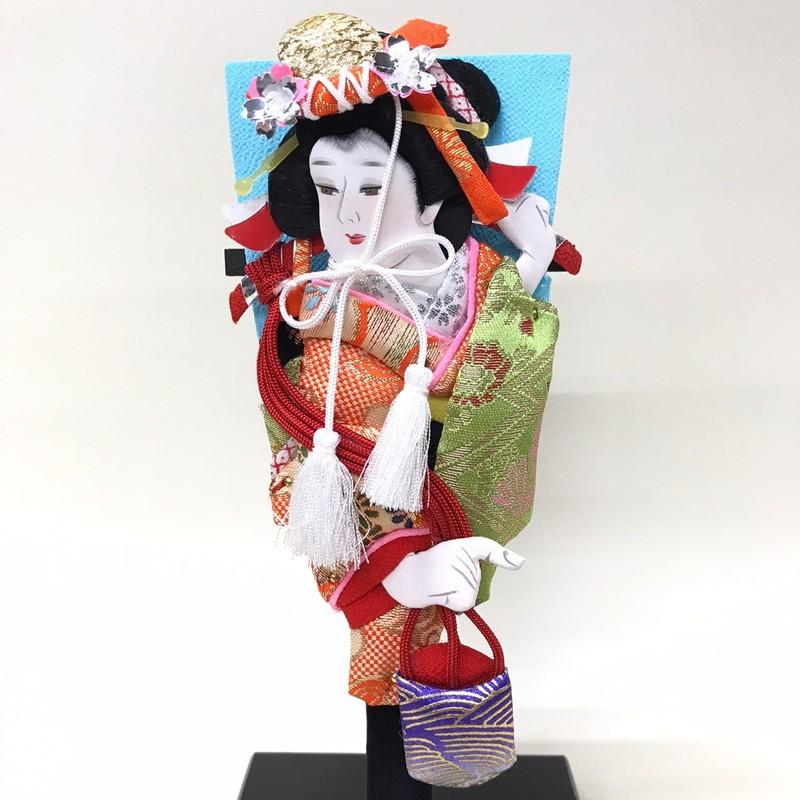 汐汲 【7号押絵羽子板】 初正月 コンパクト 豆羽子板 ミニ羽子板 飾り