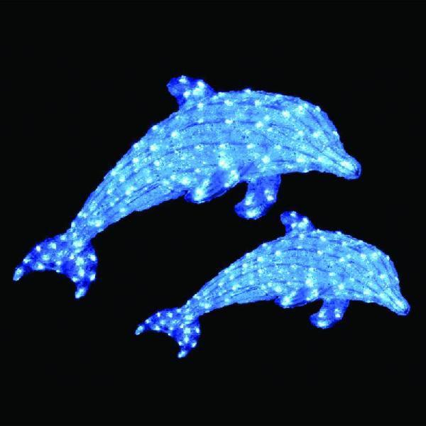 LEDクリスタルグロードルフィンブルー（小）　