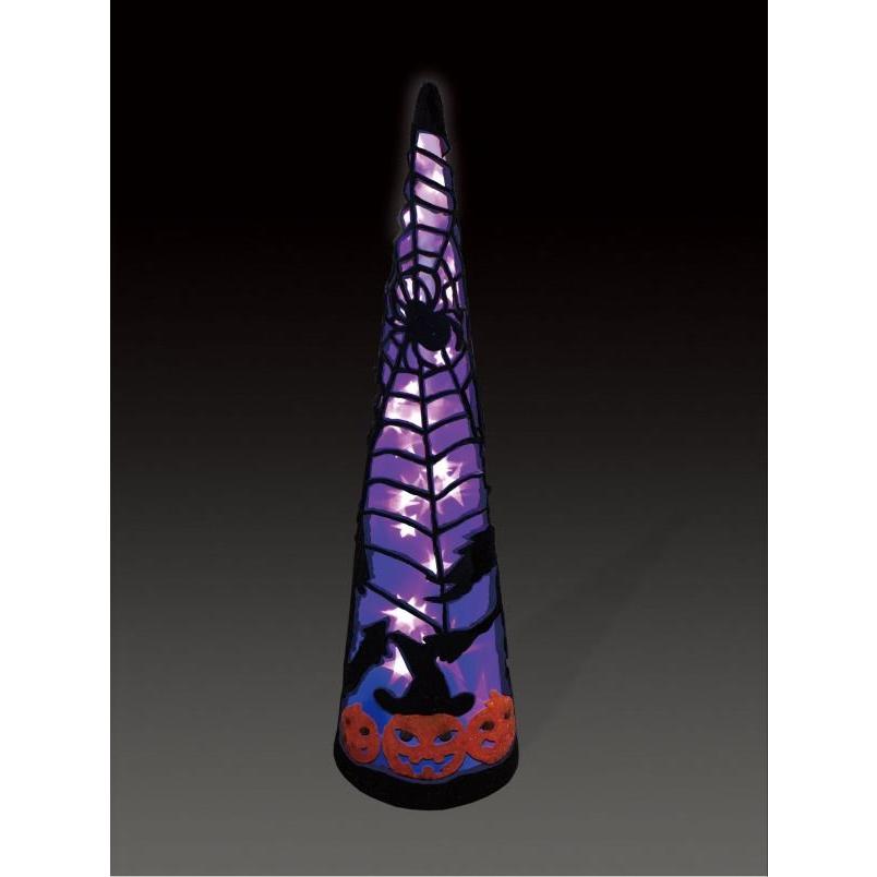 LEDクリスタルグローハロウィンコーンパープル（大）