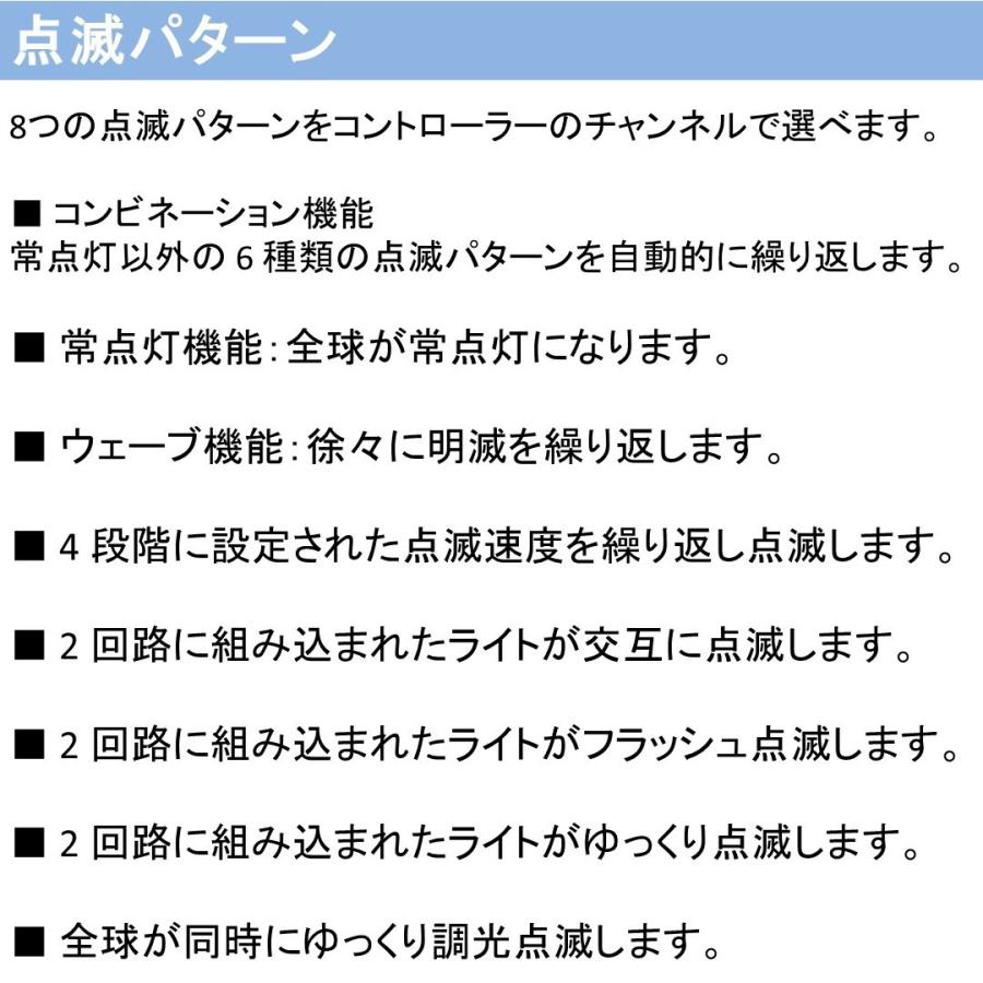 LEDライト LRKストレートライト100球 ブラックコード 防塵・防水規格