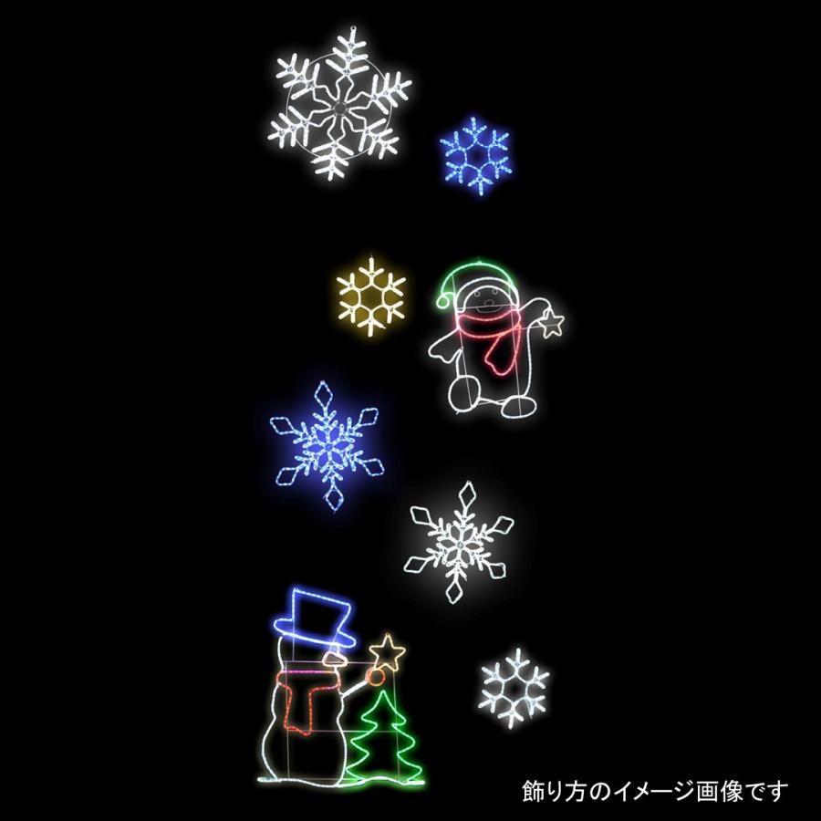 イルミネーション LED スタースノーマン 2Dオリジナルデザインモチーフ