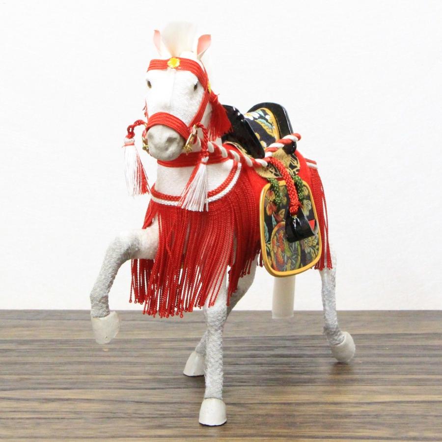 15号ちりめん飾り馬朱色（箱入り） : 人形のモリシゲ - 通販 - Yahoo