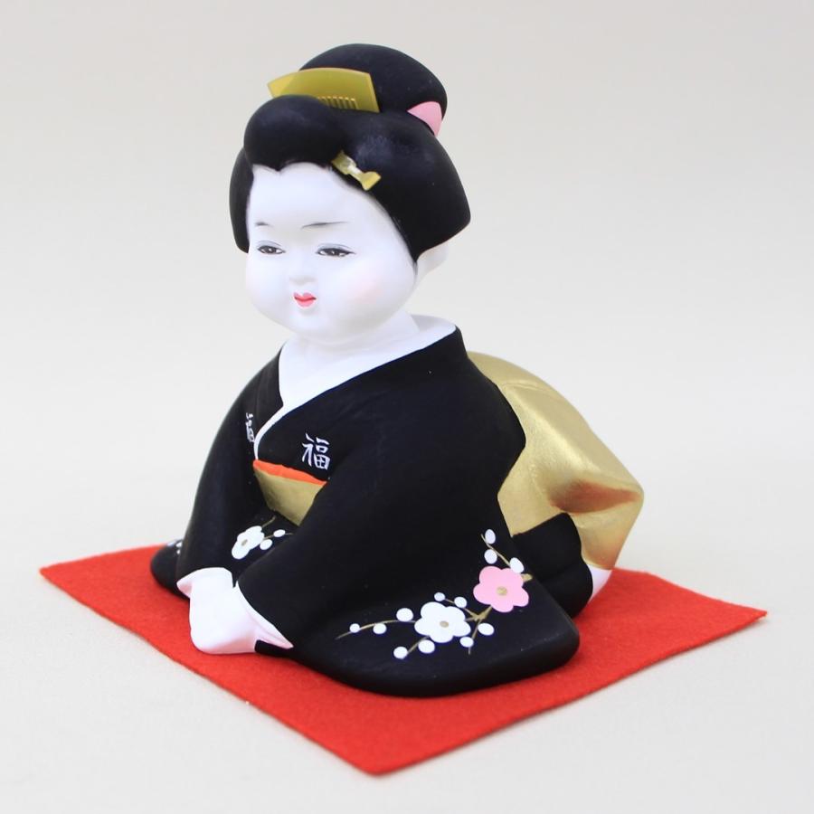 ベリー　創作人形　お福さん 黒留袖　古布ちりめん細工 4560279804878.jpg