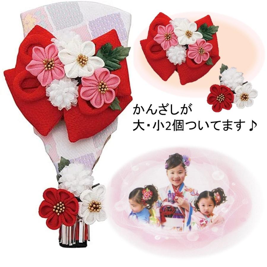 羽子板 ちりめんカンザシ アクリルケース舞桜（ピンク） 7号 選べる3色